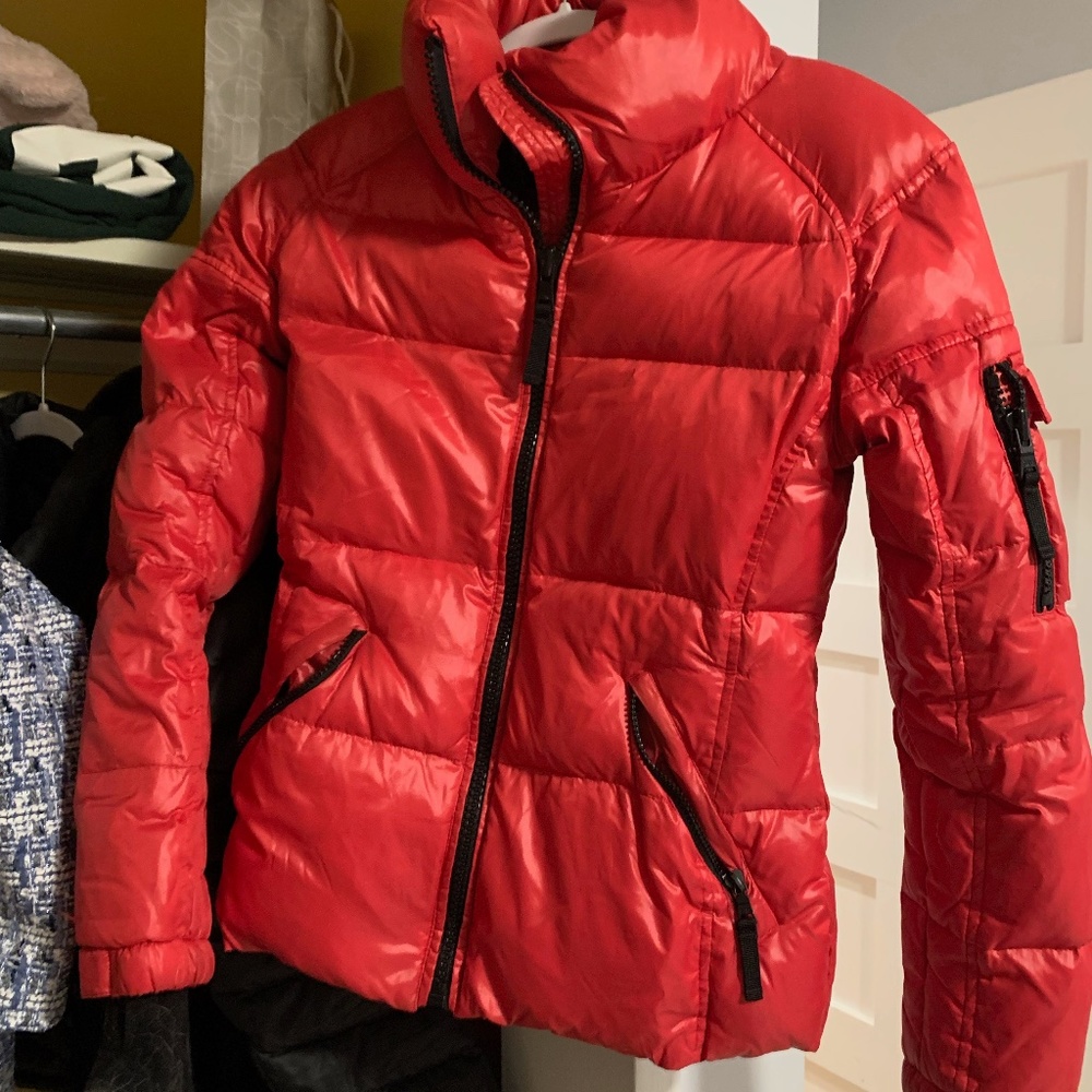 Sam Edelman Puffer Coat Red Size M